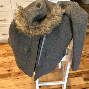 Double 00 JCrew Mercantile lined coat